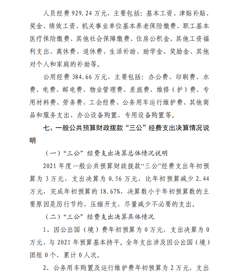 2021年度开云网页版本级决算